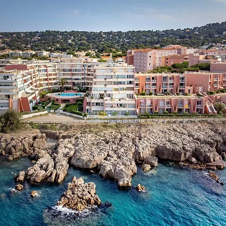 Apartment Superbe T3 44m² Avec Loggia Et Piscine, Parking Inclus, Face A La Mer, 2⭐️ - Fr-1-472a-229 *